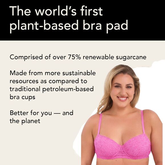 No Boundaries All Over Lace Balconette Bra with Sugarcup™ Women's Size 36DD NWT - Picture 4 of 6